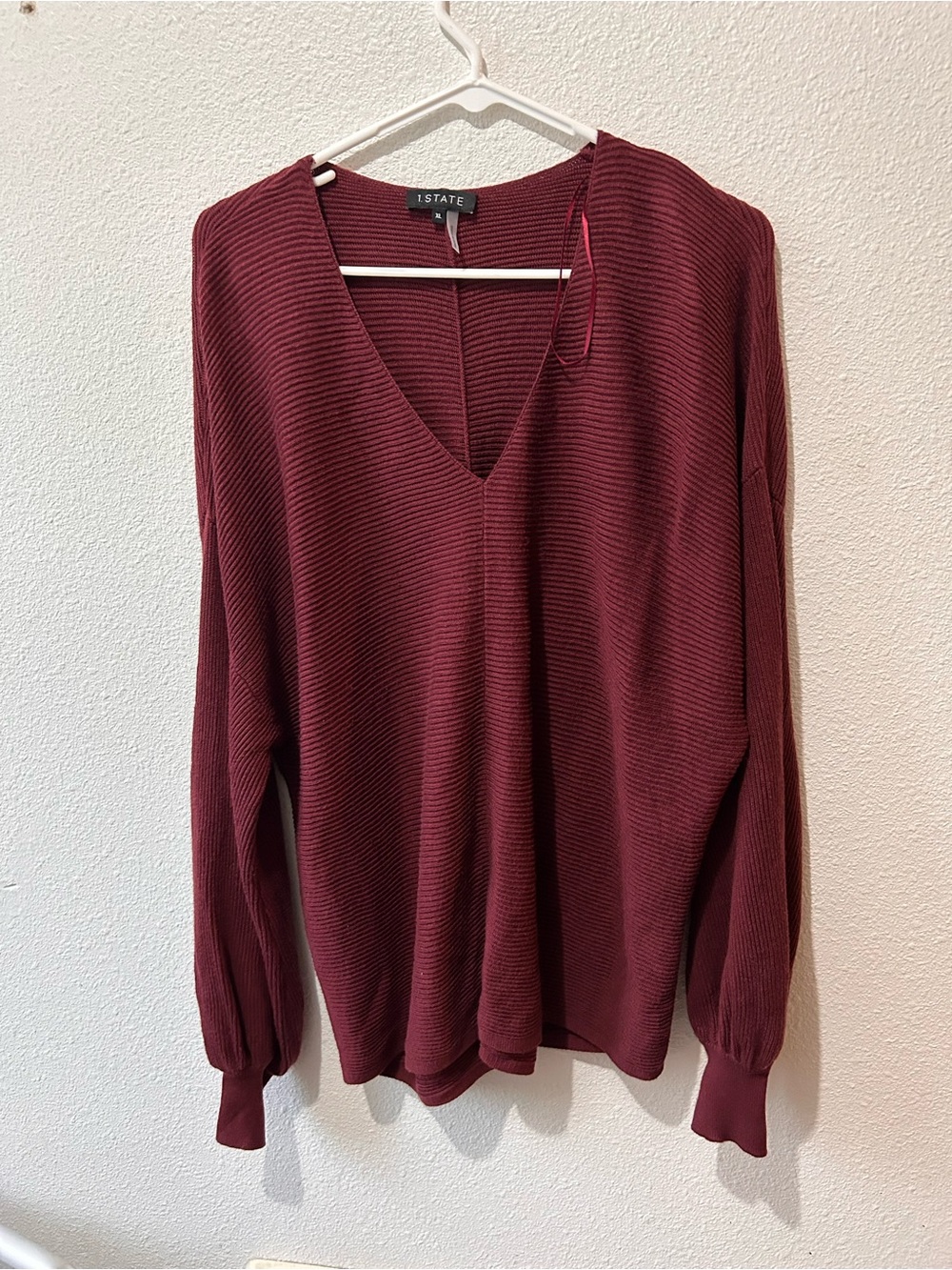 Women's V-Neck Ribbed Sweater